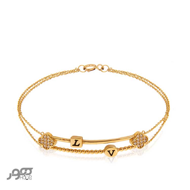 دستبند طلا زنانه لویی ویتونLV کد ACB407