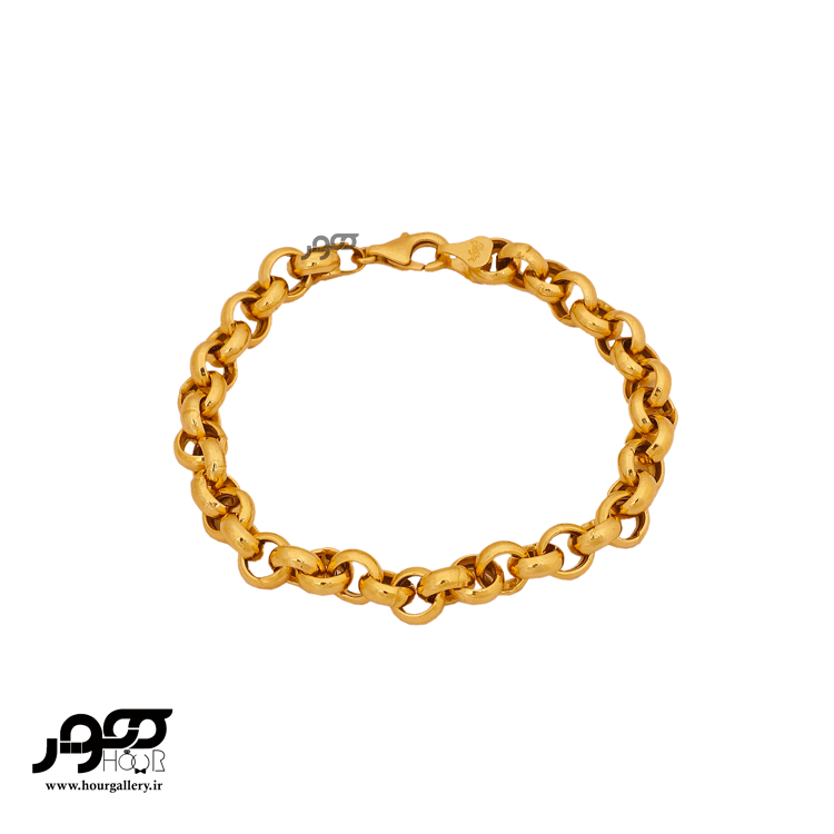 دستبند طلا زنانه زنجیری رولو کد DCB263