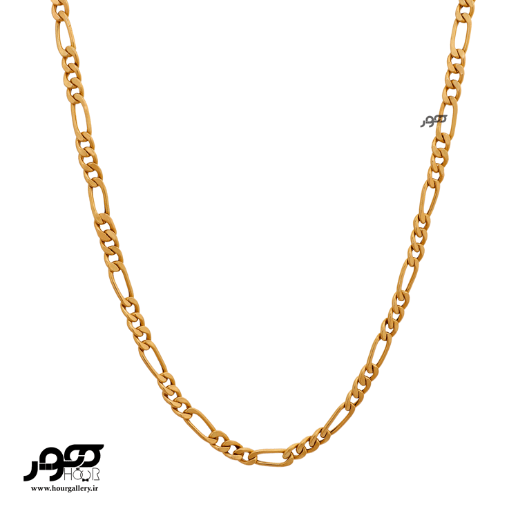 گردنبند طلا زنانه زنجیری فیگارو (3.5 mm)کد DCN264