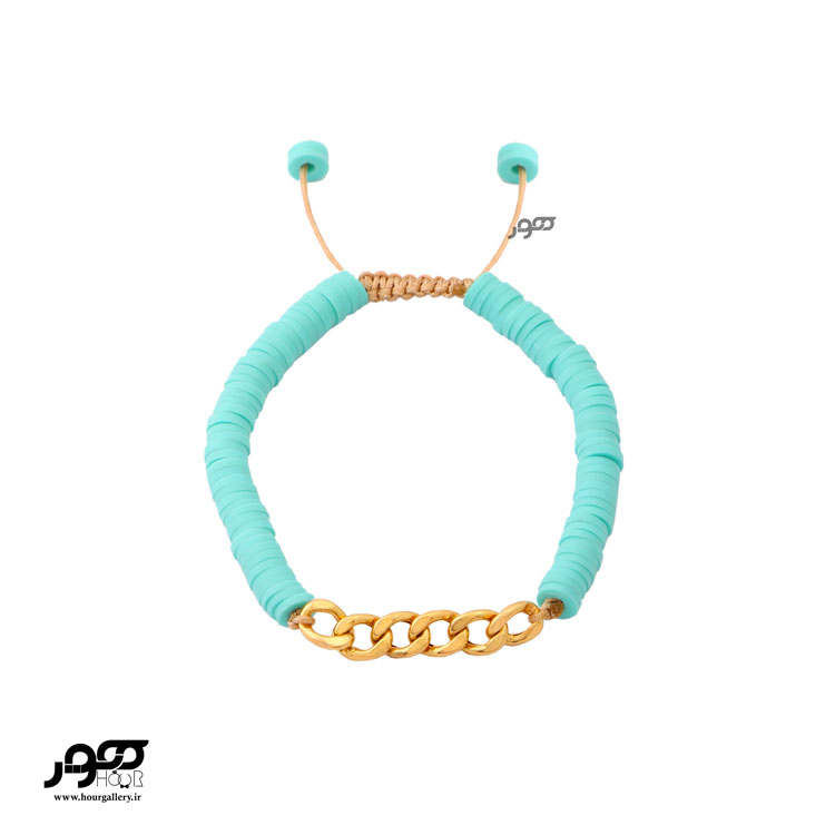 دستبند طلا زنانه ترکیبی با پلاک  کارتیر  کد BXB313