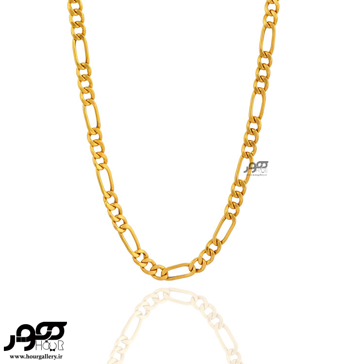 گردنبند طلا زنانه زنجیری فیگارو(4.5 mm) کد DCN270