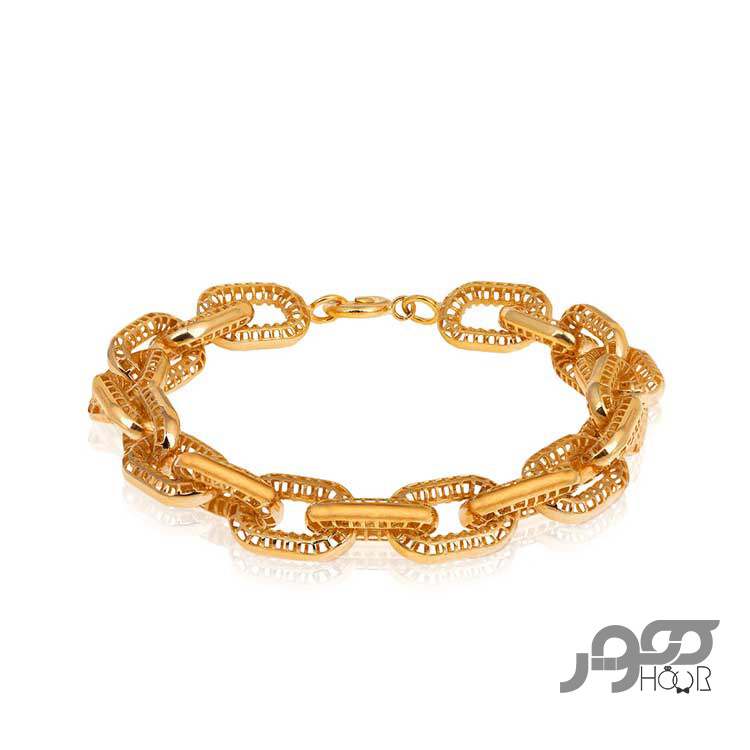 دستبند طلا زنانه طرح هرمس کد ACB413