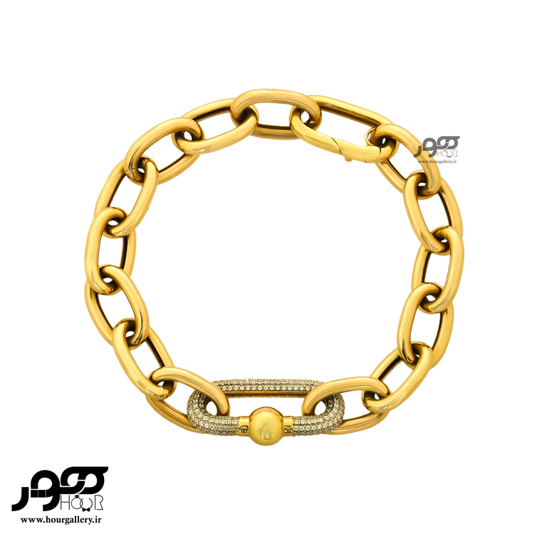 دستبند طلا زنانه طرح تیفانی کد ACB384
