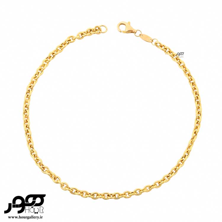 دستبند طلا زنانه زنجیری رولو  کد DCB262