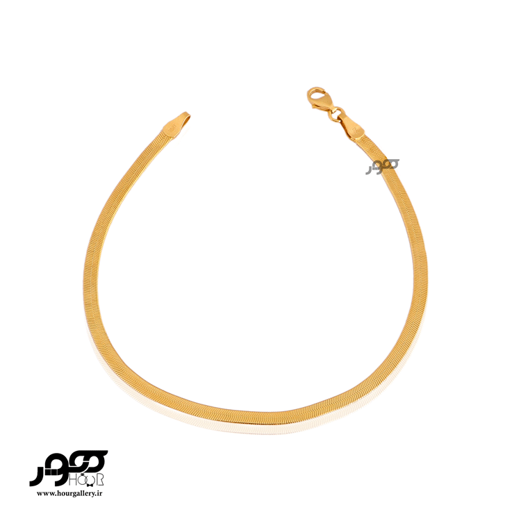 دستبند طلا زنانه هرینگبون سایز 4 کد BCB400