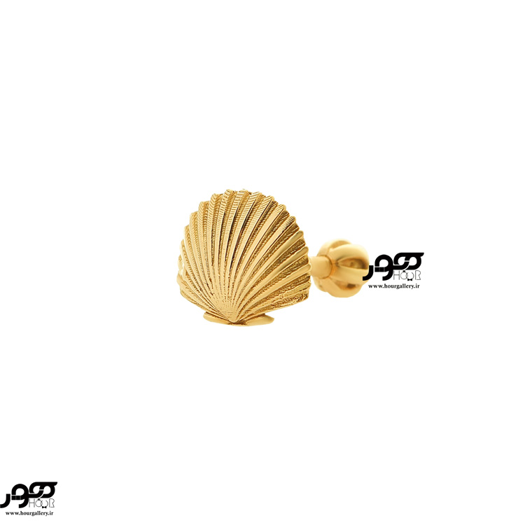  پیرسینگ گوش طلا طرح صدف دو سایز کد RPI319
