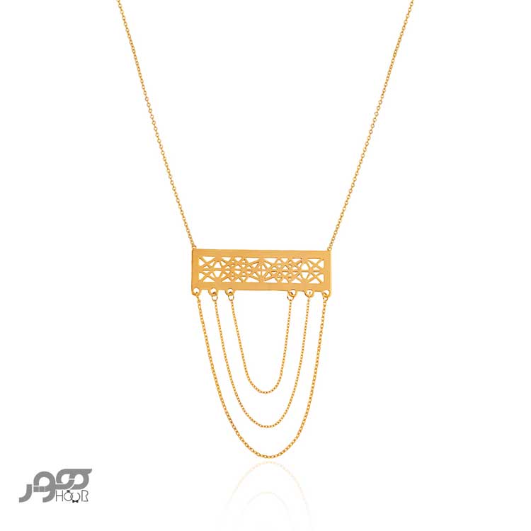 گردنبند طلا  زنانه طرح سنتی کد ALN863
