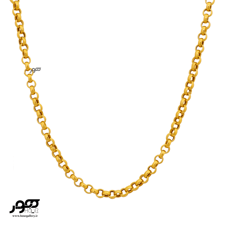 گردنبند طلا زنانه زنجیری رولو کد DCN261