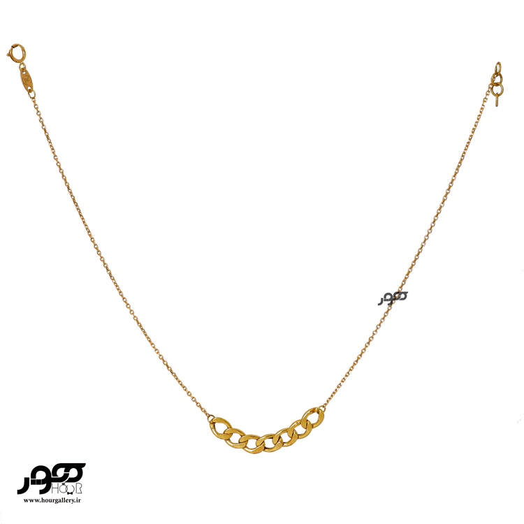 پابند طلا زنانه زنجیر و  کارتیر کد JCA400