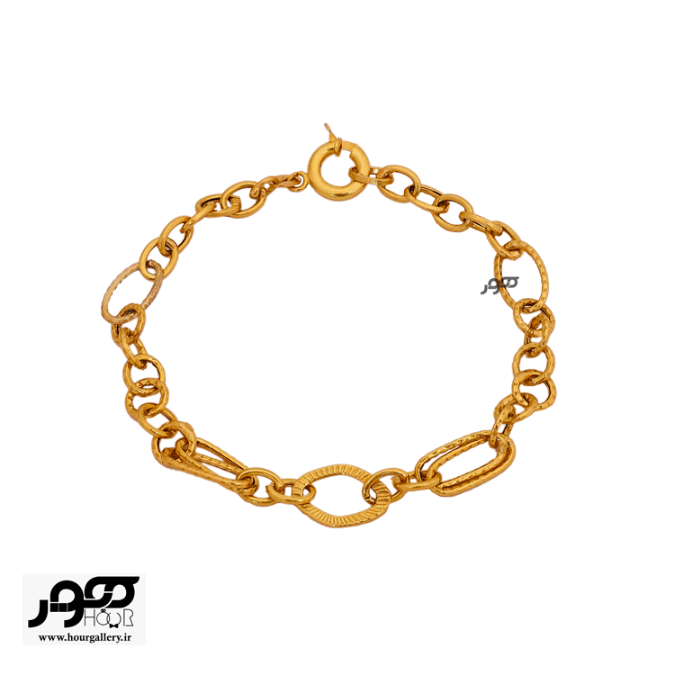دستبند طلا زنانه زنجیری کد BCB107