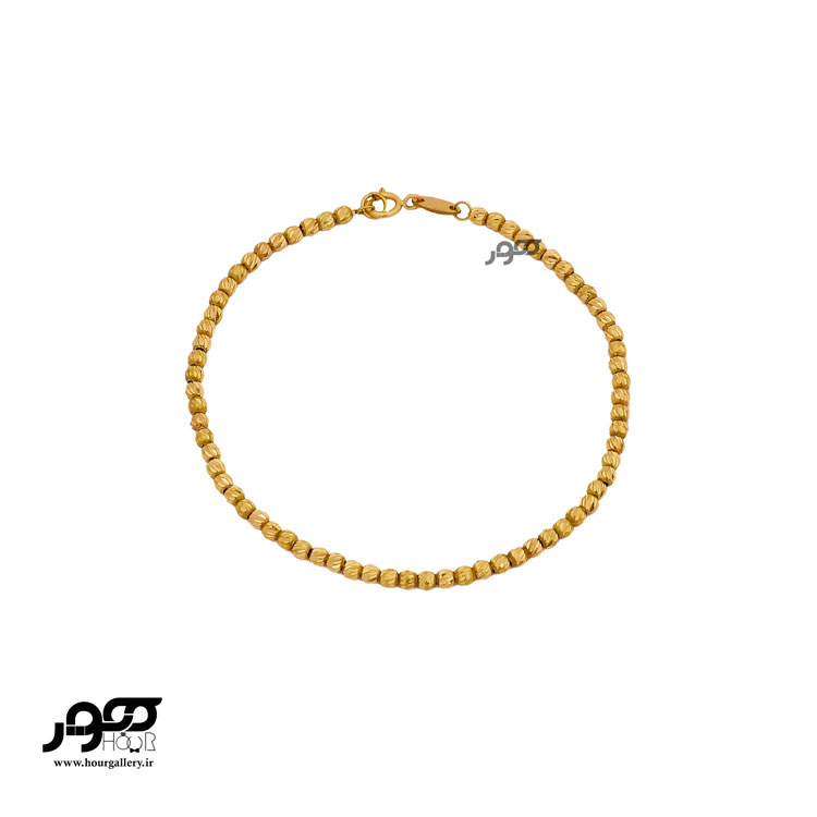 دستبند طلا زنانه تمام گوی البرنادو کد JCB430