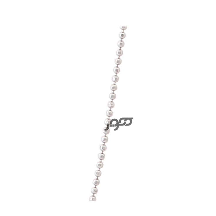 زنجیر طلا زنانه ساچمه ای سفید کد BCN702