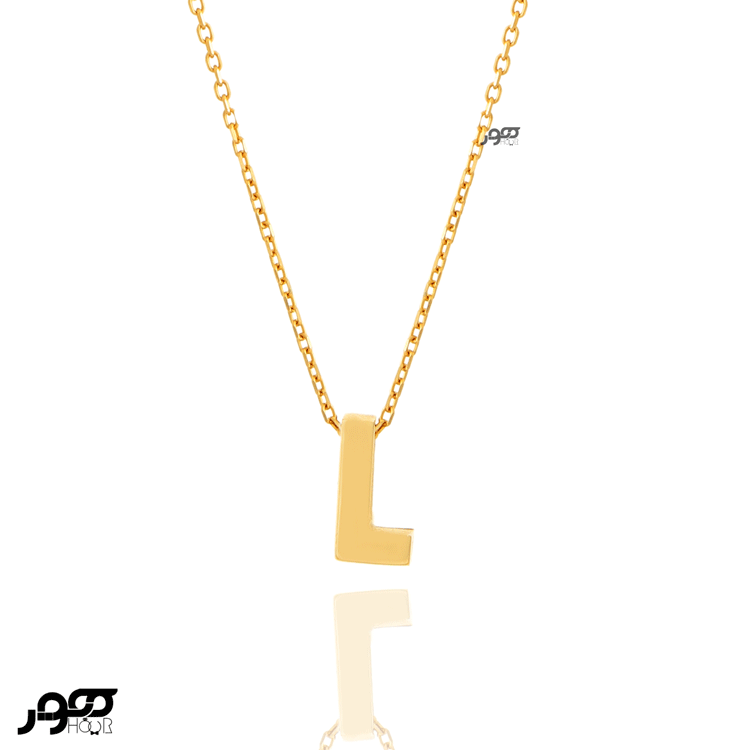 گردنبند طلا زنانه حروف L کد JCN131