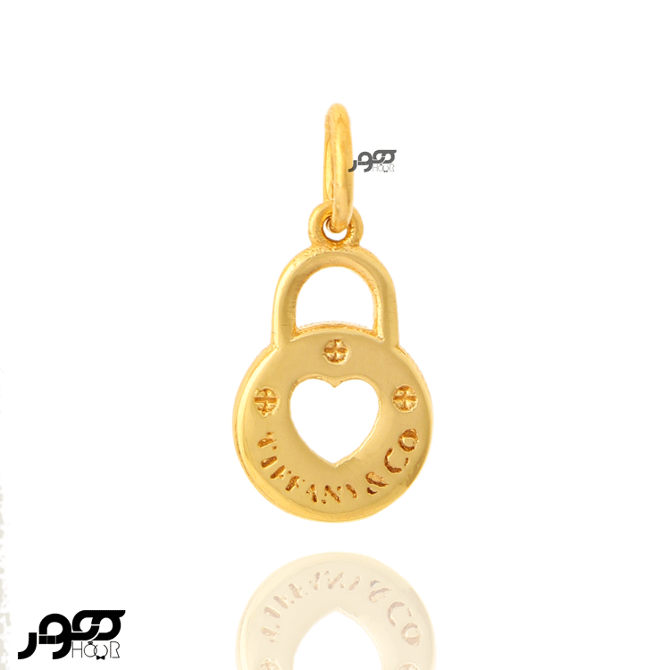 نیم ست طلا زنانه طرح قفل و کلید کد JCS227