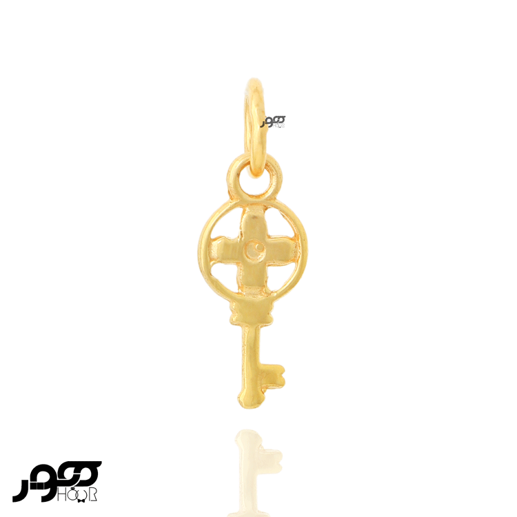 نیم ست طلا زنانه طرح قفل و کلید کد JCS226