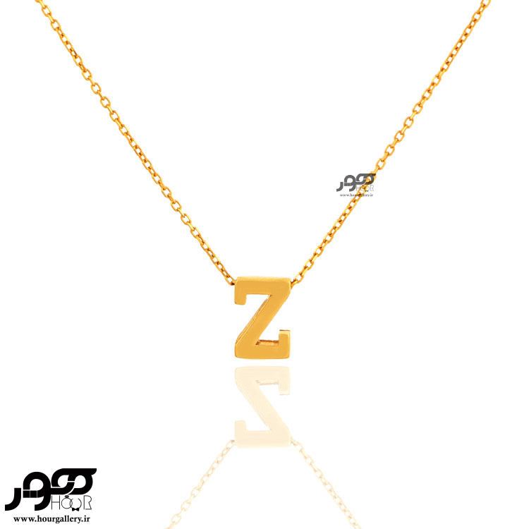 گردنبند طلا زنانه طرح حروف  Z کد JCN143