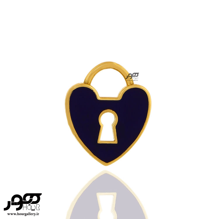 آویز طلا زنانه تیفانی طرح قلب قفل کد ACP387