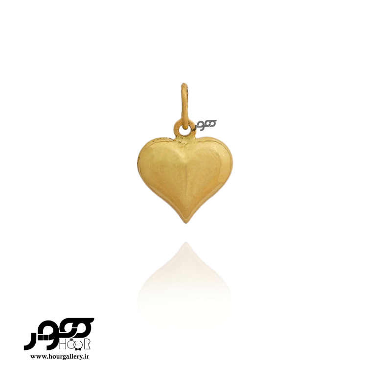 آویز طلا زنانه طرح قلب دامله کد BCP100
