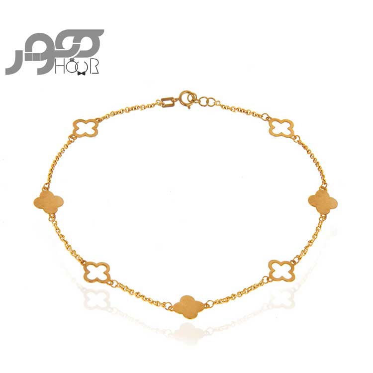 پابند طلا زنانه طرح ونکلیف کد ALA702