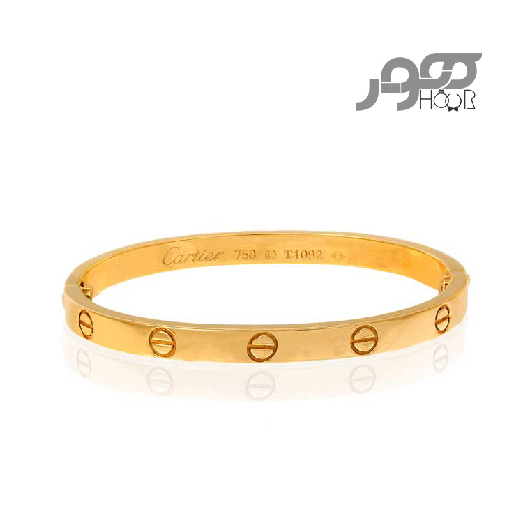 دستبند طلا زنانه طرح  کارتیر لاو کد ACB402