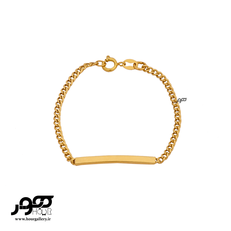 دستبند طلا زنانه  پلاک کد RCB300