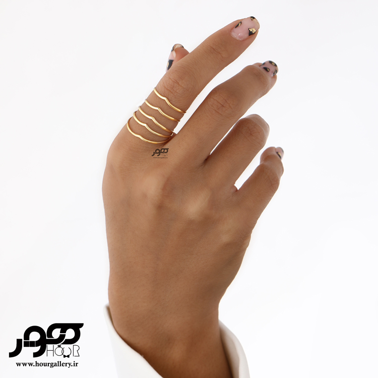 انگشتر طلا زنانه طرح رعد کد ACR500