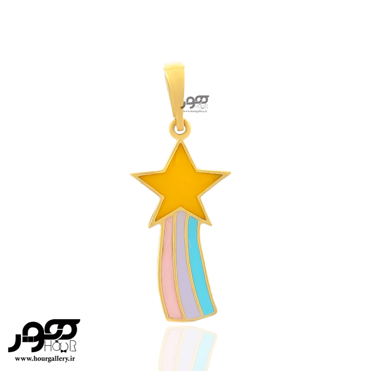آویز طلا کودک طرح ستاره دنباله دار کد AKP614
