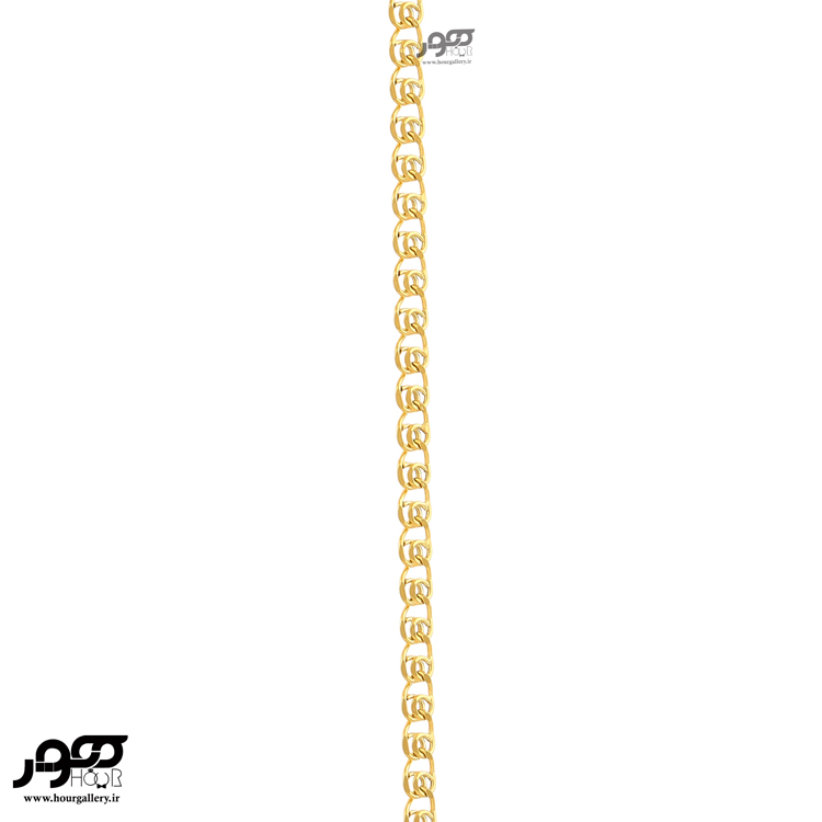 زنجیر طلا  کارتیر چهارلایه( پهنای 2.5 میلی متر ) کد CRC250