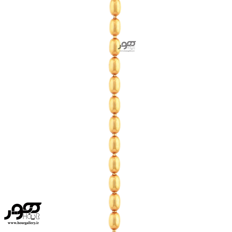 زنجیر طلا زنانه طرح توپی کد BCN703