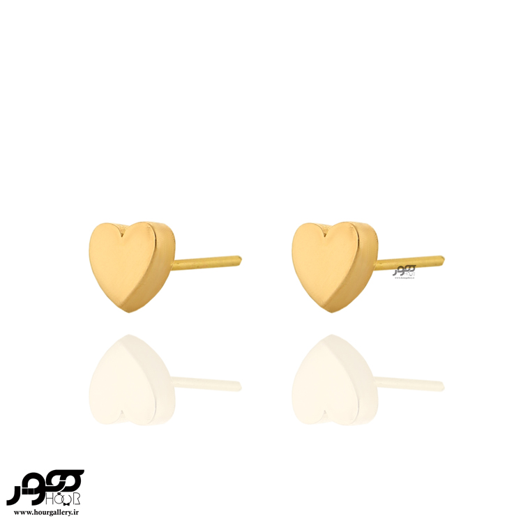 گوشواره طلا طرح قلب«۳سایز» کد RCE681