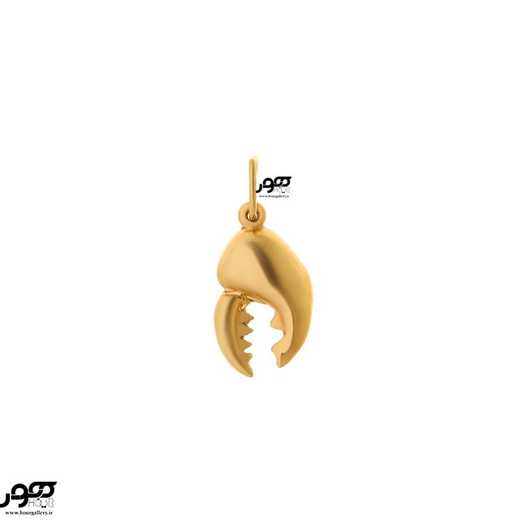 آویز طلا طرح چنگ خرچنگ کد bcp691