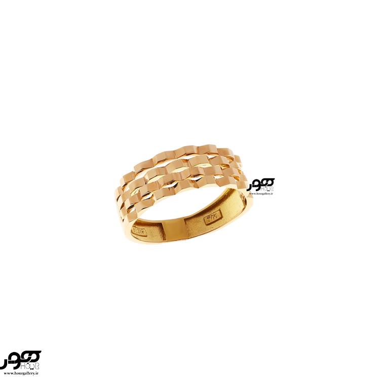 انگشتر طلا طرح رولکس 4لایه ظریف کد HCR290 انگشتر طلا طرح رولکس 4لایه ظریف کد HCR290