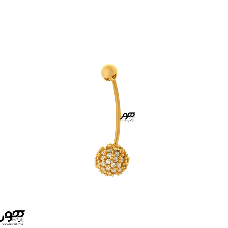 پیرسینگ ناف طلا طرح توپی نگین دار کد RPI301 پیرسینگ ناف طلا طرح توپی نگین دار کد RPI301