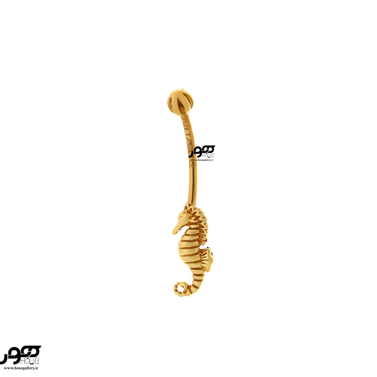  پیرسینگ ناف طلا اسب دریایی کد RPI317
