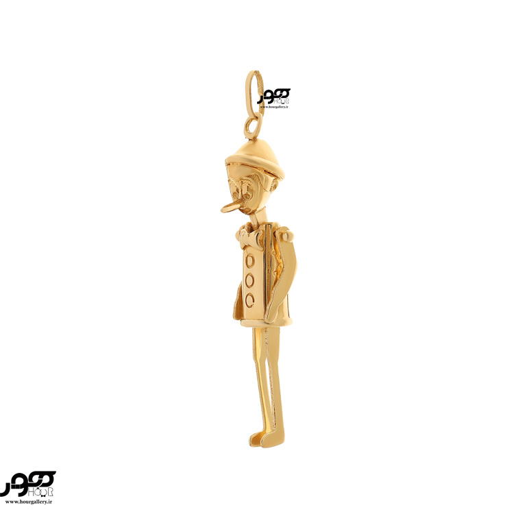 آویز طلا فانتزی طرح پینوکیو کد bcp694